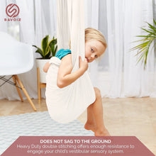 Load image into Gallery viewer, White Sensory Swing - Savoiz