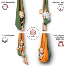 Load image into Gallery viewer, Orange & Green Sensory Swing - Savoiz