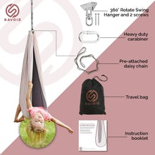 Load image into Gallery viewer, Pink & Grey Sensory Swing (Canada) - Savoiz