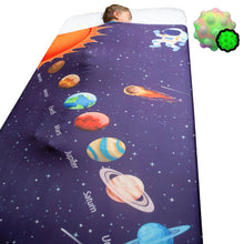 Load image into Gallery viewer, SAVOIZ Compression Sheet for Kids | Twin Size | Solar System Design - Savoiz