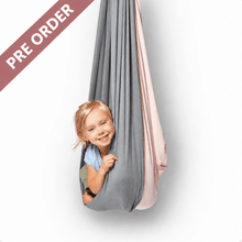 Load image into Gallery viewer, Pink &amp; Grey Sensory Swing - Savoiz
