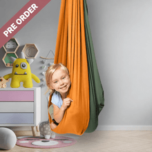 Load image into Gallery viewer, Sensory Swing for kids Orange/Green - Savoiz
