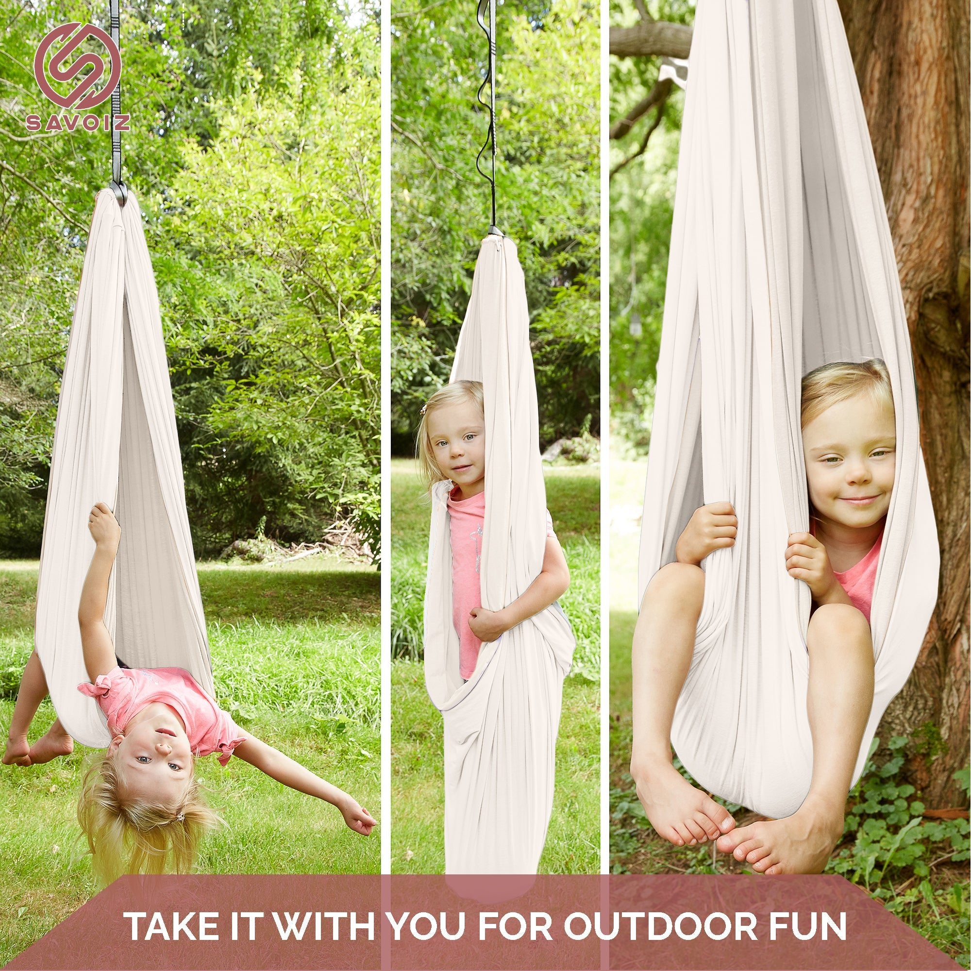 White Sensory Swing - Savoiz
