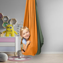 Load image into Gallery viewer, Orange &amp; Green Sensory Swing - Savoiz
