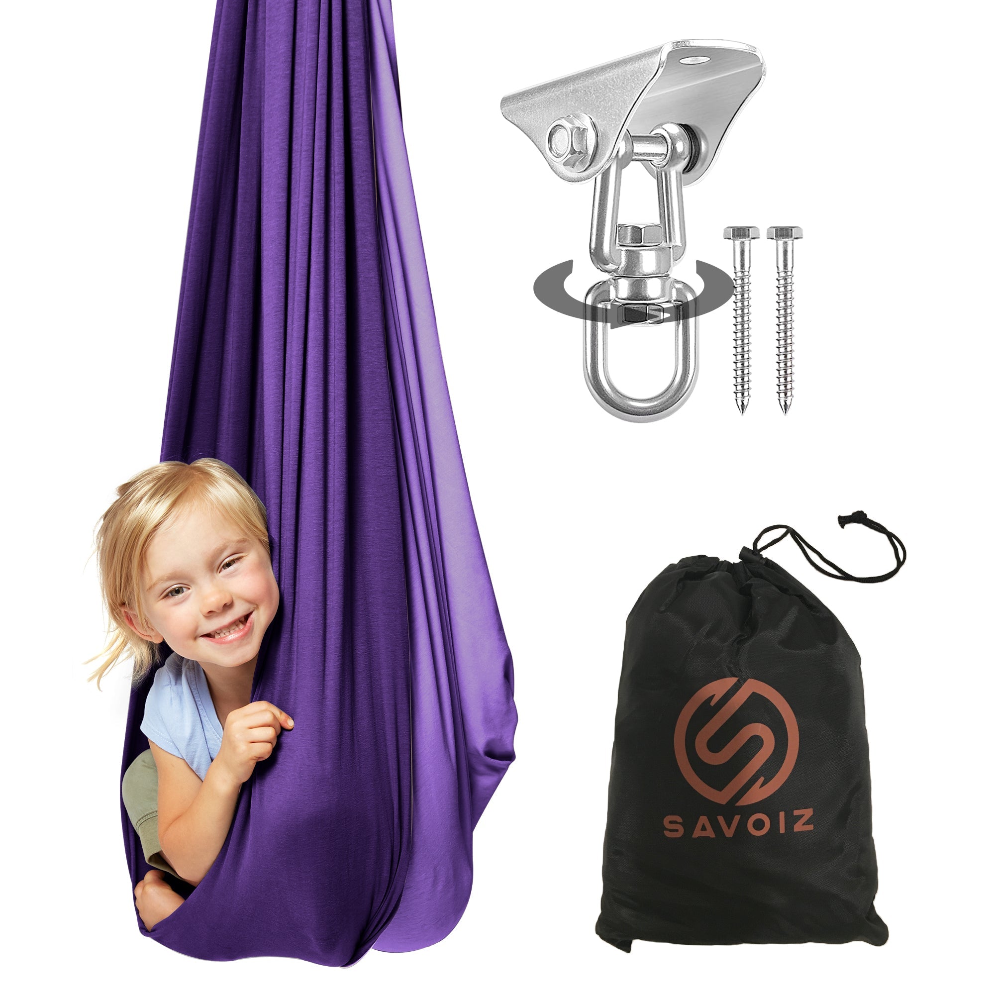 Purple Sensory Swing - Savoiz