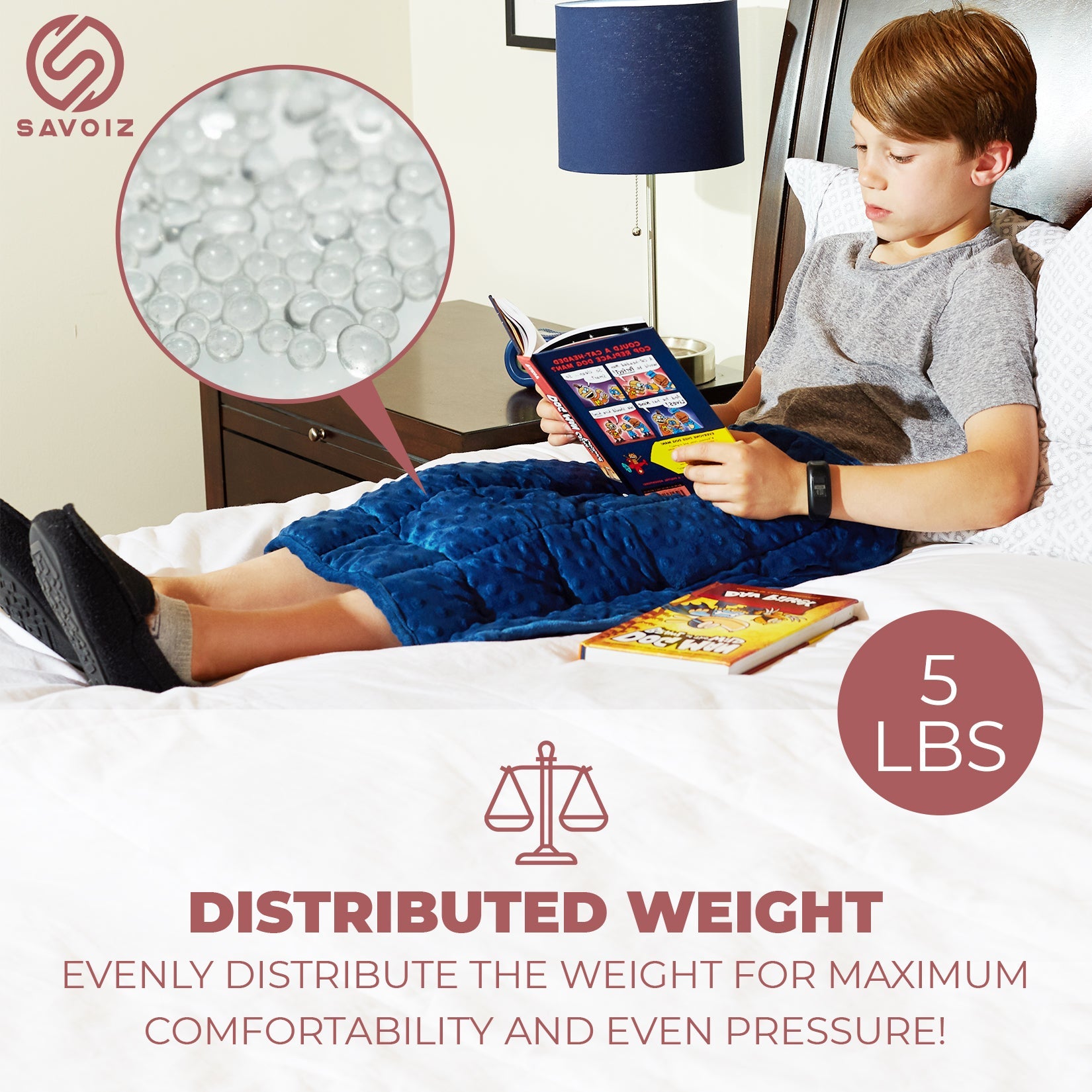SAVOIZ - Weighted Lap Pad for Kids 5 pounds - Pre Order - Savoiz